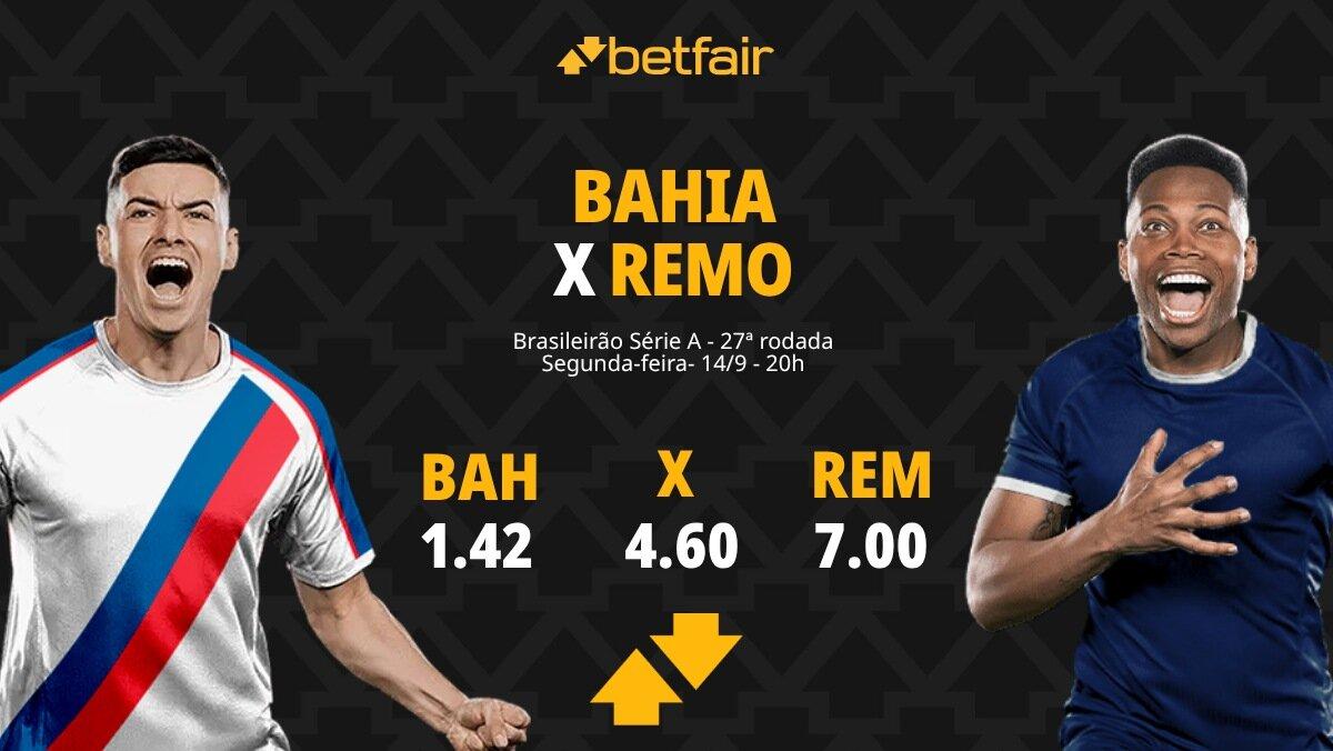 Bahia x Remo - Brasileirão 2026: Notícias, Odds, Estatísticas, Escalações, Horário, Onde Assistir