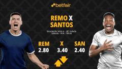 Remo x Santos - Brasileirão 2026: Notícias, Odds, Estatísticas, Escalações, Horário, Onde Assistir