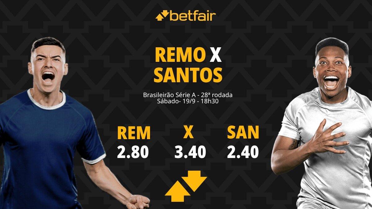 Remo x Santos - Brasileirão 2026: Notícias, Odds, Estatísticas, Escalações, Horário, Onde Assistir