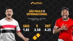 São Paulo x Internacional - Brasileirão 2026: Notícias, Odds, Estatísticas, Escalações, Horário, Onde Assistir