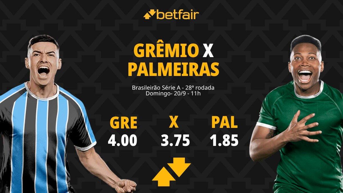 Grêmio x Palmeiras - Brasileirão 2026: Notícias, Odds, Estatísticas, Escalações, Horário, Onde Assistir