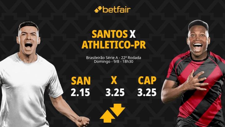 Santos x Athletico-PR - Brasileirão 2026: Notícias, Odds, Estatísticas, Escalações, Horário, Onde Assistir