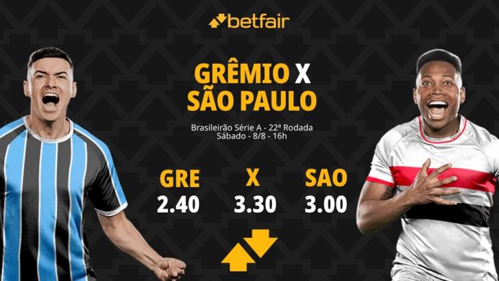 Grêmio x São Paulo - Brasileirão 2026: Notícias, Odds, Estatísticas, Escalações, Horário, Onde Assistir