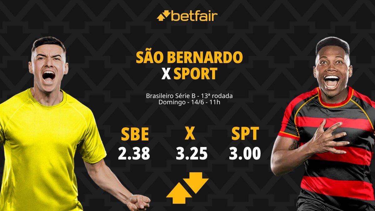 São Bernardo x Sport - Série B 2026: Dicas, Palpites, Odds, Escalações, Horário, Onde Assistir