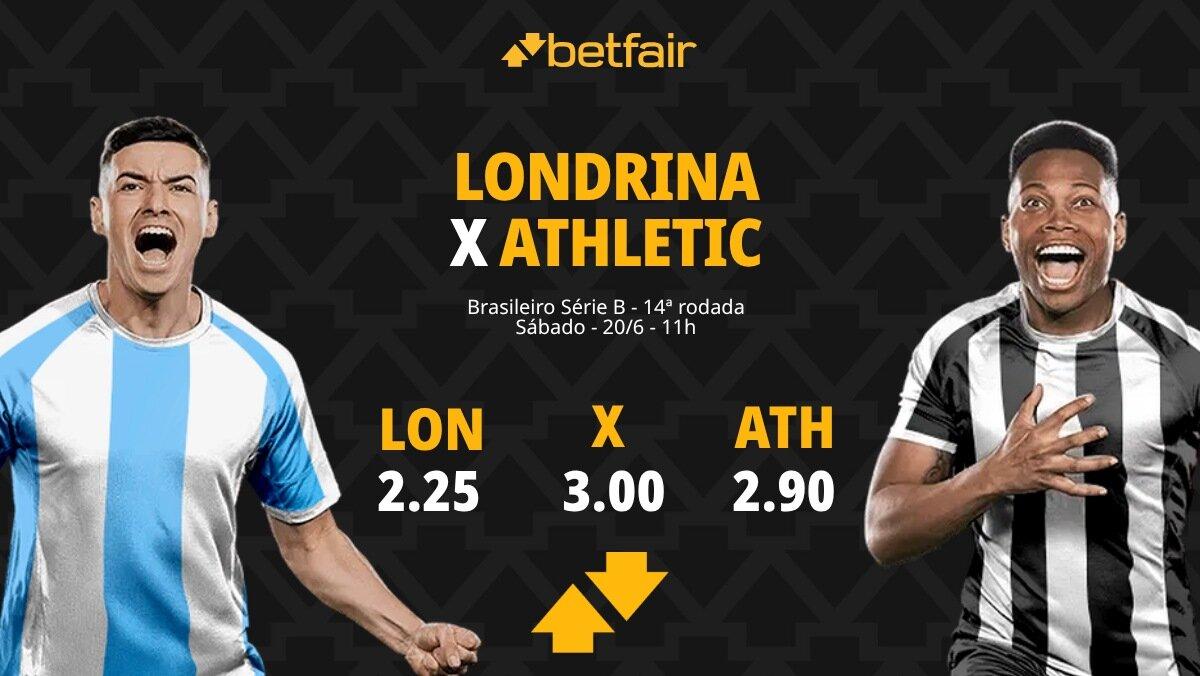 Londrina x Athletic - Série B 2026: Dicas, Palpites, Odds, Escalações, Horário, Onde Assistir