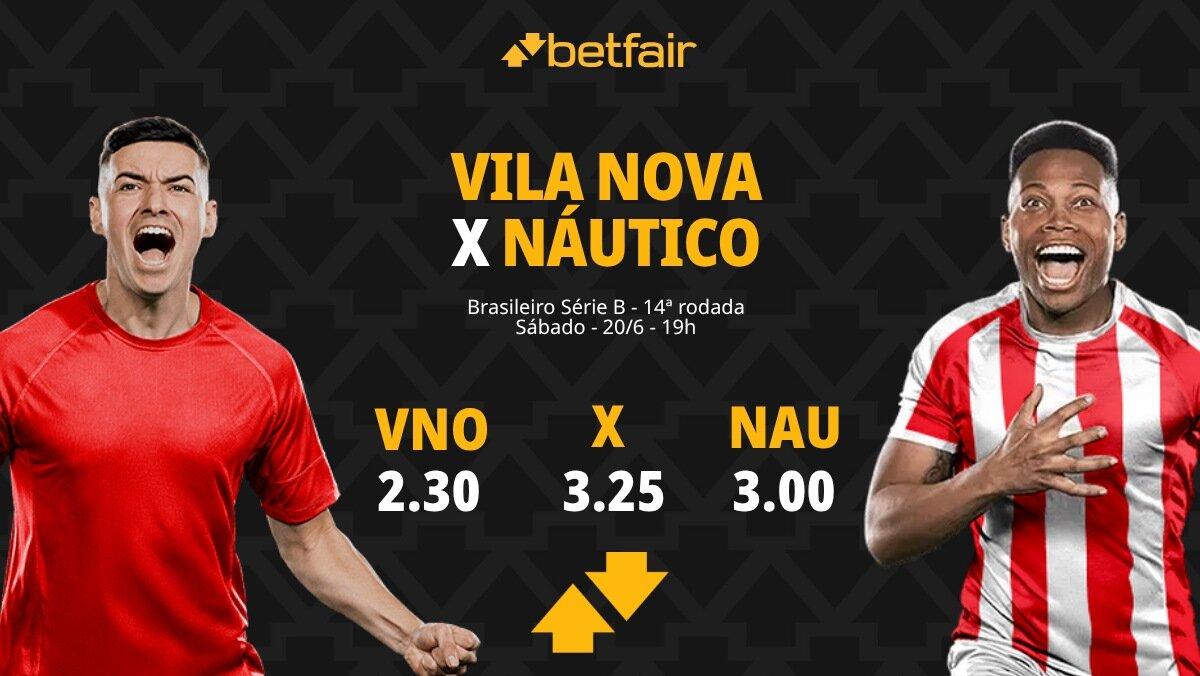 Vila Nova x Náutico - Série B 2026: Dicas, Palpites, Odds, Escalações, Horário, Onde Assistir