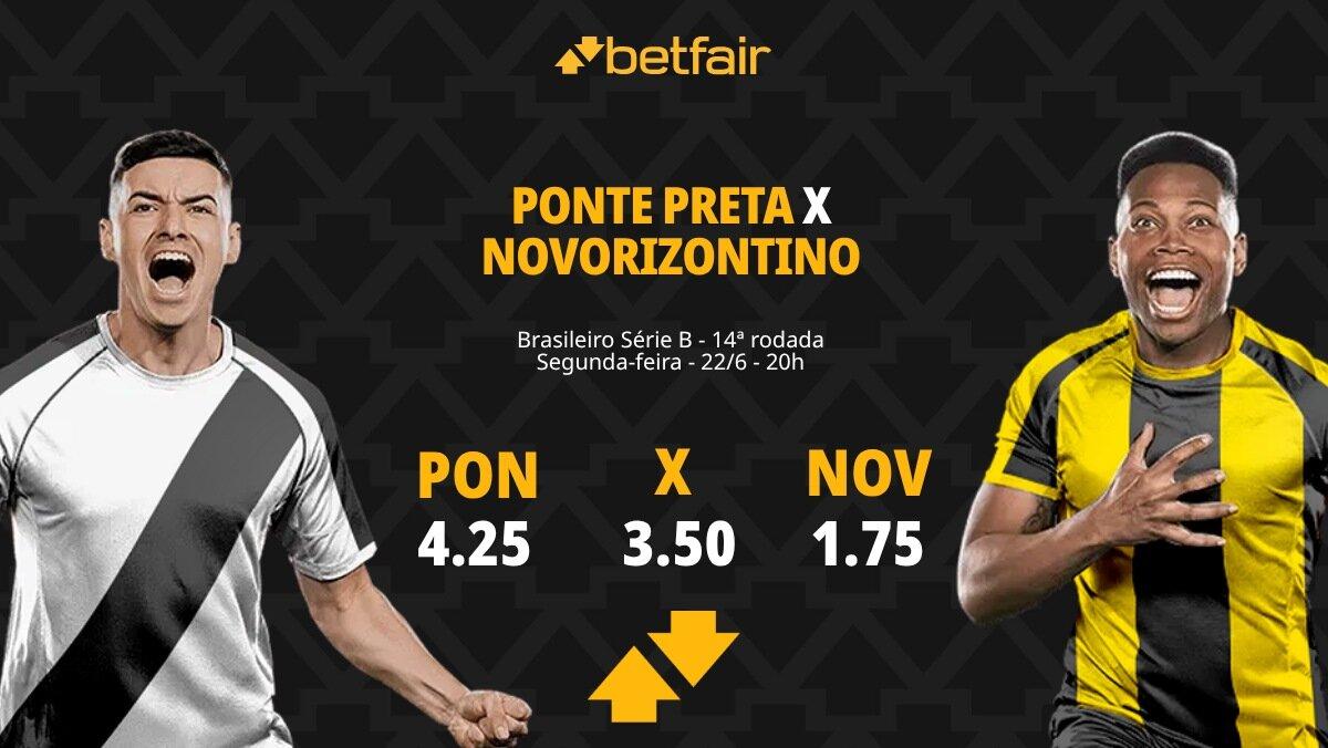 Ponte Preta x Novorizontino - Série B 2026: Dicas, Palpites, Odds, Escalações, Horário, Onde Assistir