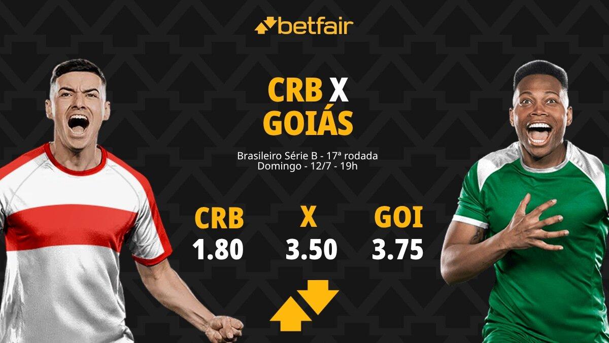 CRB x Goiás - Série B 2026: Dicas, Palpites, Odds, Escalações, Horário, Onde Assistir