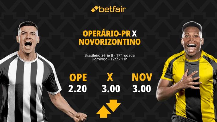 Operário-PR x Novorizontino - Série B 2026: Dicas, Palpites, Odds, Escalações, Horário, Onde Assistir