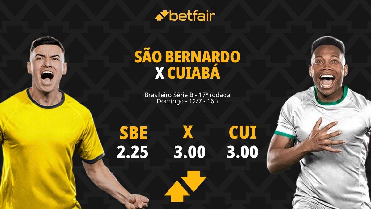 São Bernardo x Cuiabá - Série B 2026: Dicas, Palpites, Odds, Escalações, Horário, Onde Assistir