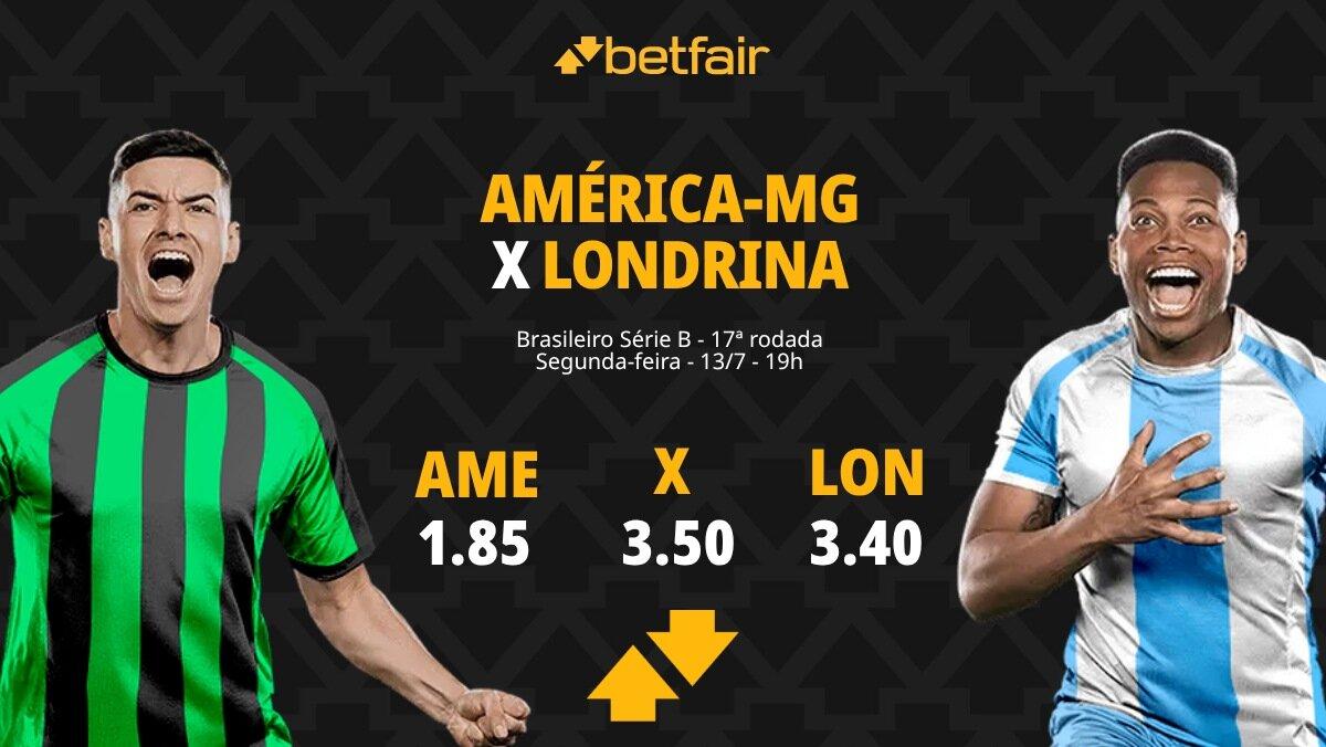 América-MG x Londrina - Série B 2026: Dicas, Palpites, Odds, Escalações, Horário, Onde Assistir