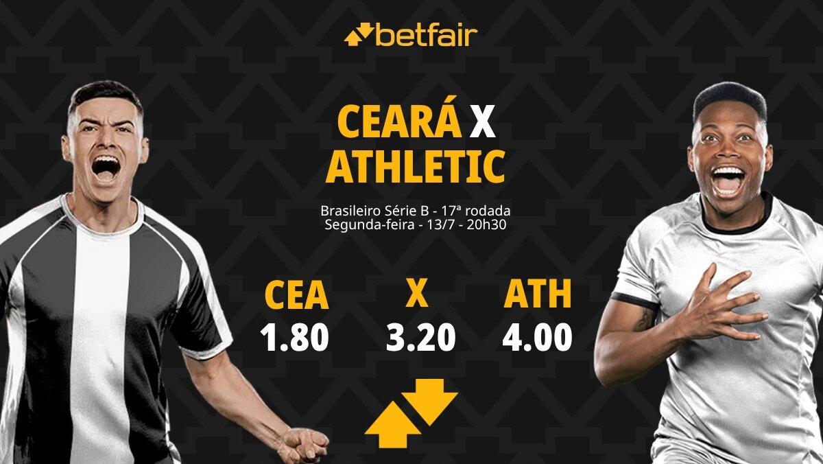 Ceará x Athletic - Série B 2026: Dicas, Palpites, Odds, Escalações, Horário, Onde Assistir