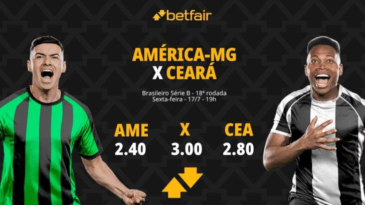 América-MG x Ceará - Série B 2026: Dicas, Palpites, Odds, Escalações, Horário, Onde Assistir