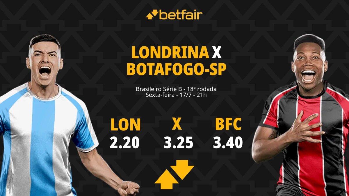 Londrina x Botafogo-SP - Série B 2026: Dicas, Palpites, Odds, Escalações, Horário, Onde Assistir