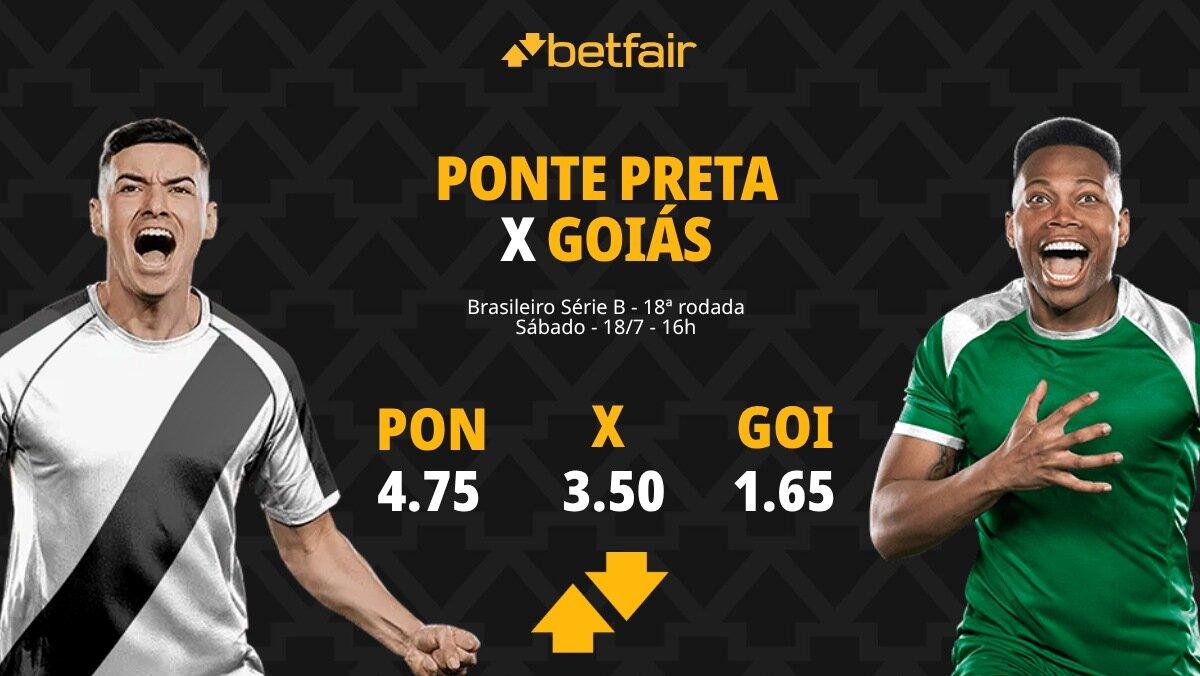 Ponte Preta x Goiás - Série B 2026: Dicas, Palpites, Odds, Escalações, Horário, Onde Assistir