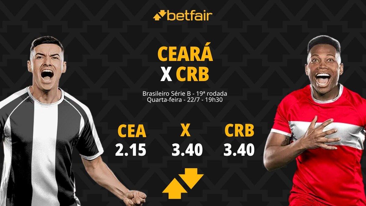 Ceará x CRB - Série B 2026: Notícias, Odds, Estatísticas, Escalações, Horário, Onde Assistir