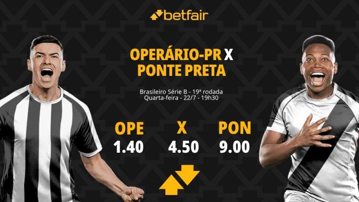 Operário-PR x Ponte Preta - Série B 2026: Notícias, Odds, Estatísticas, Escalações, Horário, Onde Assistir