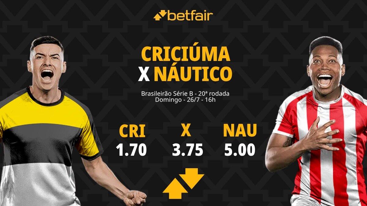 Criciúma x Náutico - Série B 2026: Notícias, Odds, Estatísticas, Escalações, Horário, Onde Assistir