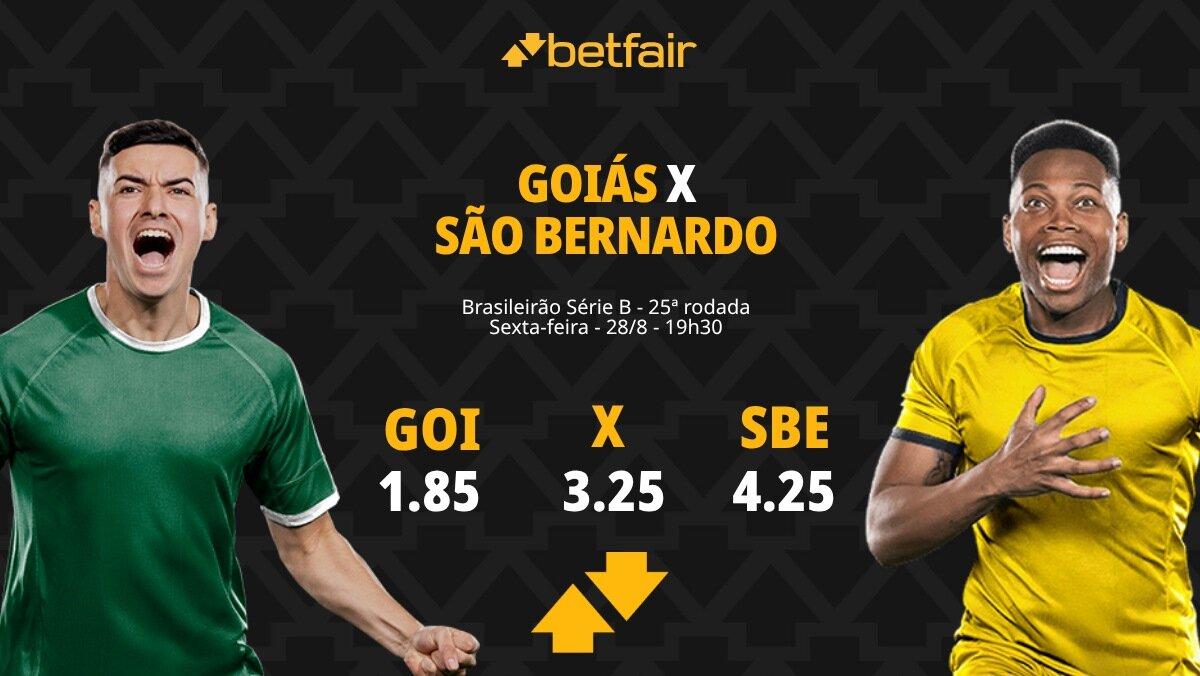 Goiás x São Bernardo - Série B 2026: Notícias, Odds, Estatísticas, Escalações, Horário, Onde Assistir