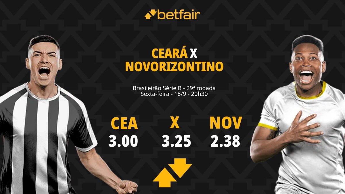 Ceará x Novorizontino - Série B 2026: Notícias, Odds, Estatísticas, Escalações, Horário, Onde Assistir