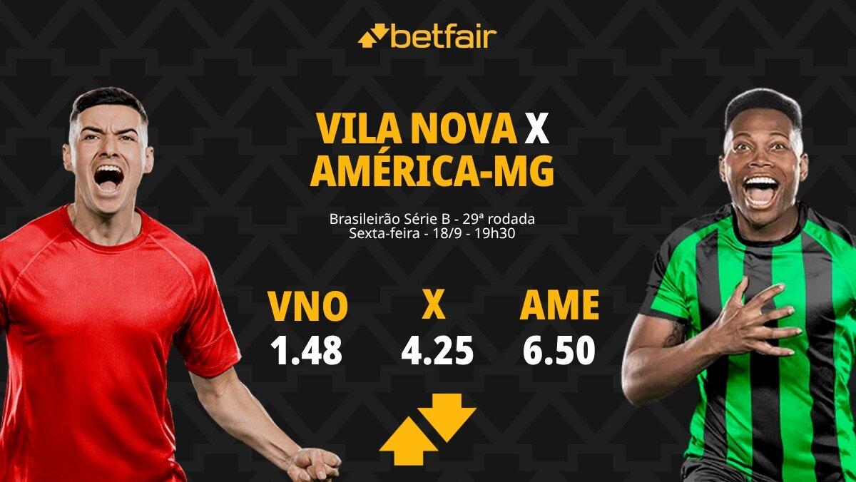Vila Nova x América-MG - Série B 2026: Notícias, Odds, Estatísticas, Escalações, Horário, Onde Assistir