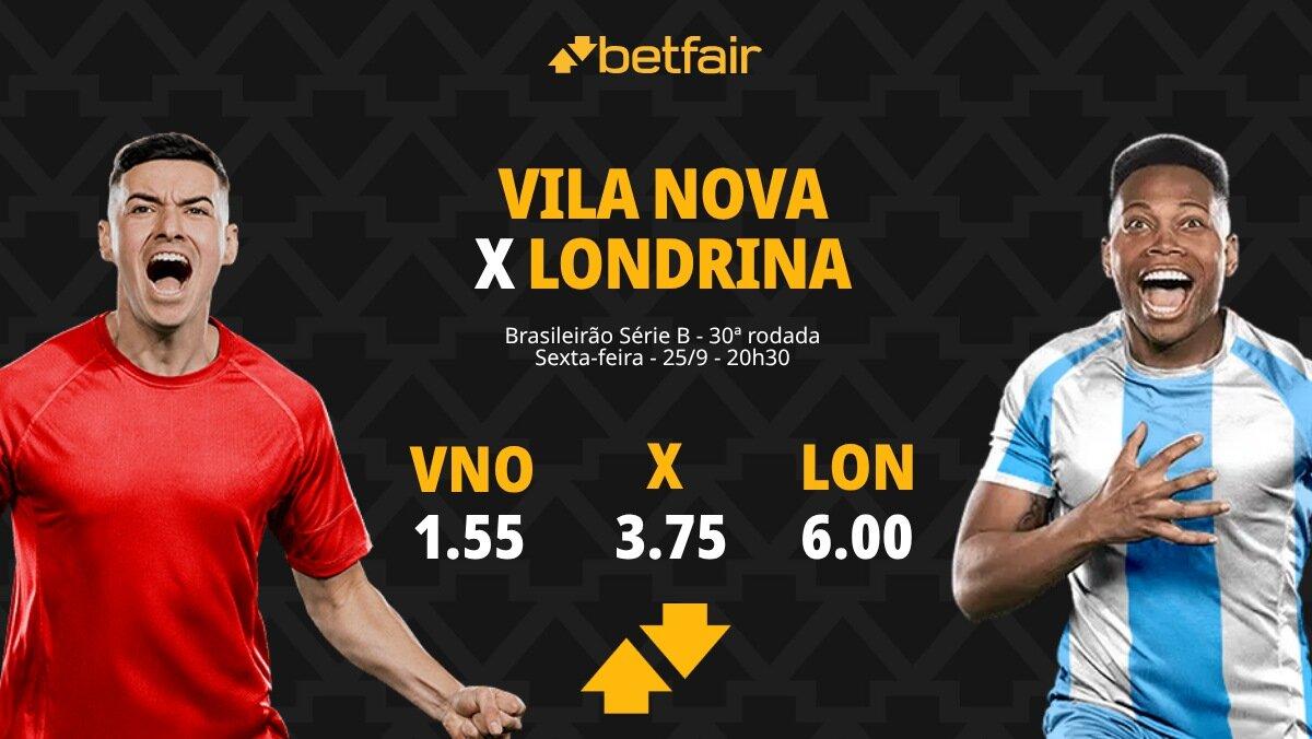 Vila Nova x Londrina - Série B 2026: Notícias, Odds, Estatísticas, Escalações, Horário, Onde Assistir