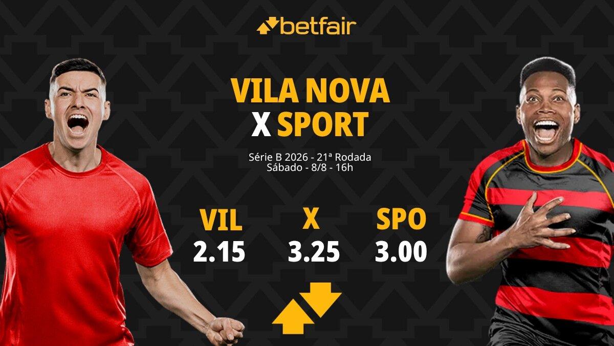Vila Nova x Sport - Série B 2026: Notícias, Odds, Estatísticas, Escalações, Horário, Onde Assistir