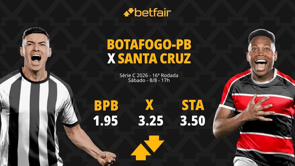 Botafogo-PB x Santa Cruz - Série C 2026: Notícias, Odds, Estatísticas, Escalações, Horário, Onde Assistir
