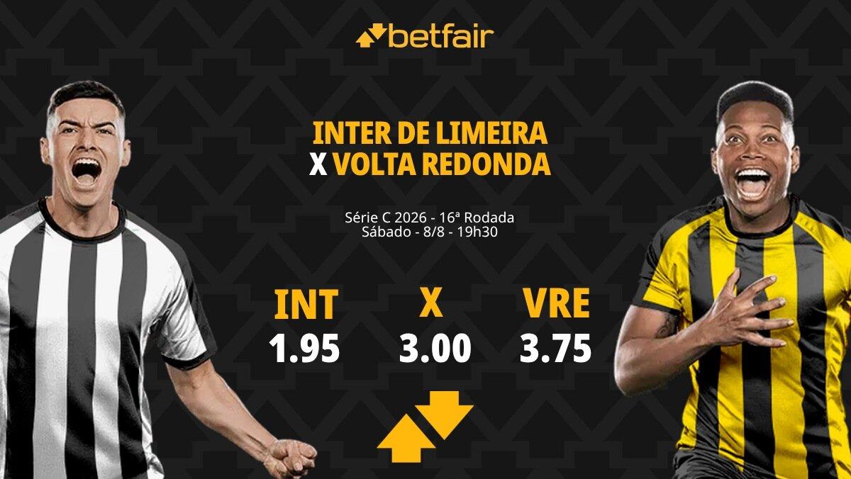 Inter de Limeira x Volta Redonda - Série C 2026: Notícias, Odds, Estatísticas, Escalações, Horário, Onde Assistir