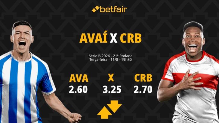 Avaí x CRB - Série B 2026: Notícias, Odds, Estatísticas, Escalações, Horário, Onde Assistir