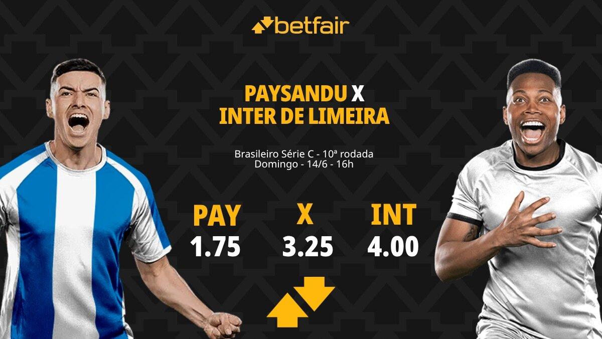 Paysandu x Inter de Limeira - Série C 2026: Dicas, Palpites, Odds, Escalações, Horário, Onde Assistir