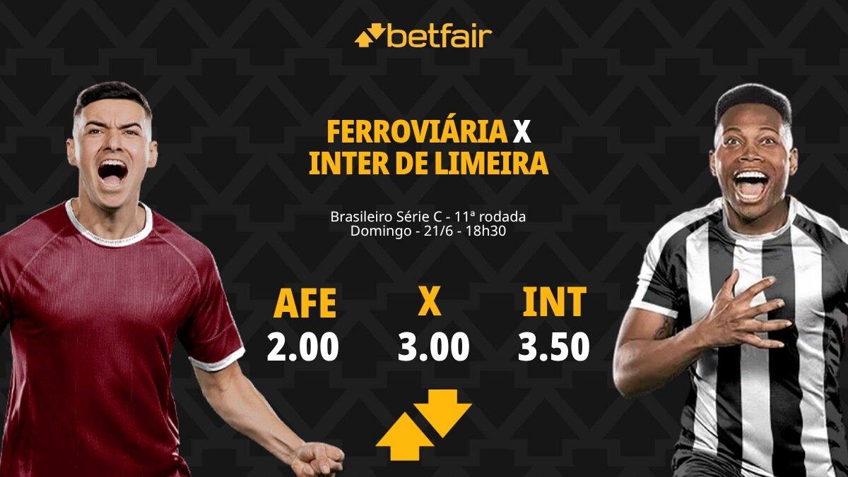 Ferroviária x Inter de Limeira - Série C 2026: Dicas, Palpites, Odds, Escalações, Horário, Onde Assistir