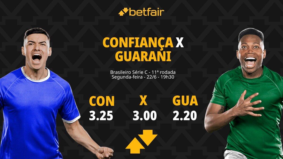 Confiança x Guarani - Série C 2026: Dicas, Palpites, Odds, Escalações, Horário, Onde Assistir
