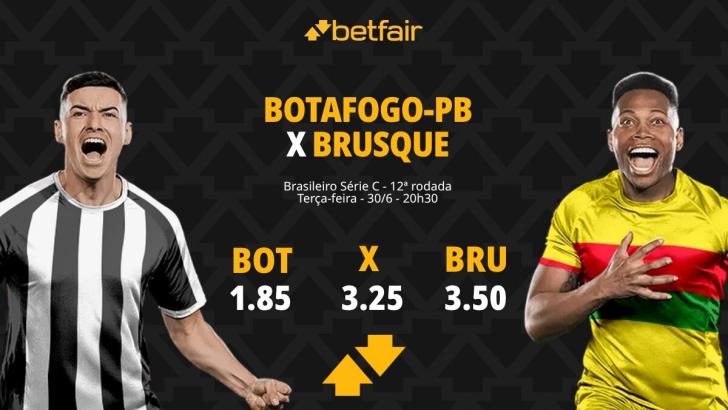 Botafogo-PB x Brusque - Série C 2026: Dicas, Palpites, Odds, Escalações, Horário, Onde Assistir