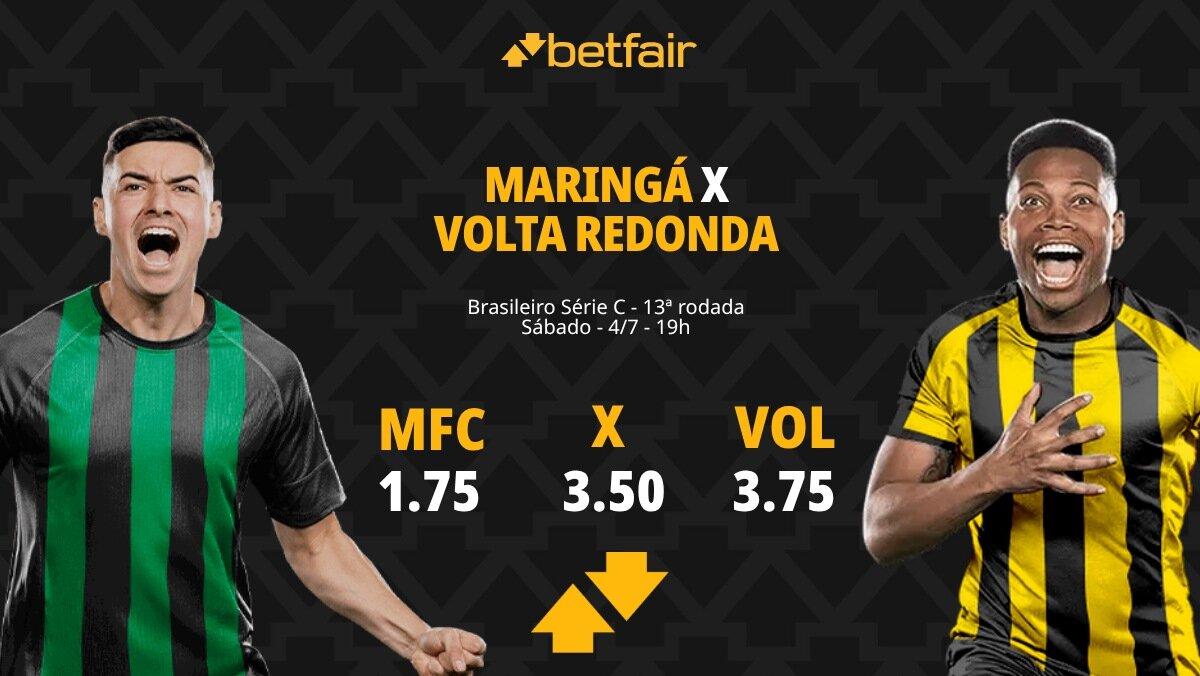 Maringá x Volta Redonda - Série C 2026: Dicas, Palpites, Odds, Escalações, Horário, Onde Assistir