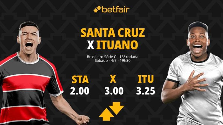 Santa Cruz x Ituano - Série C 2026: Dicas, Palpites, Odds, Escalações, Horário, Onde Assistir