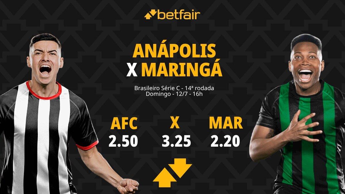 Anápolis x Maringá - Série C 2026: Dicas, Palpites, Odds, Escalações, Horário, Onde Assistir
