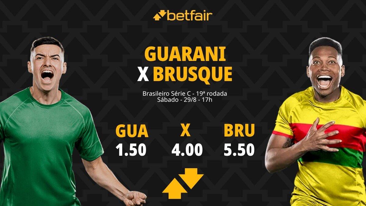 Guarani x Brusque - Série C 2026: Notícias, Odds, Estatísticas, Escalações, Horário, Onde Assistir