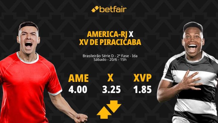 America-RJ x XV de Piracicaba - Série D 2026: Dicas, Palpites, Odds, Escalações, Horário, Onde Assistir