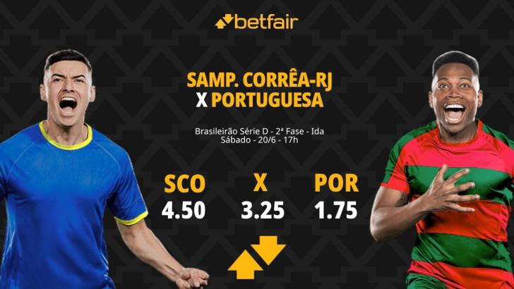 Sampaio Corrêa-RJ x Portuguesa - Série D 2026: Dicas, Palpites, Odds, Escalações, Horário, Onde Assistir