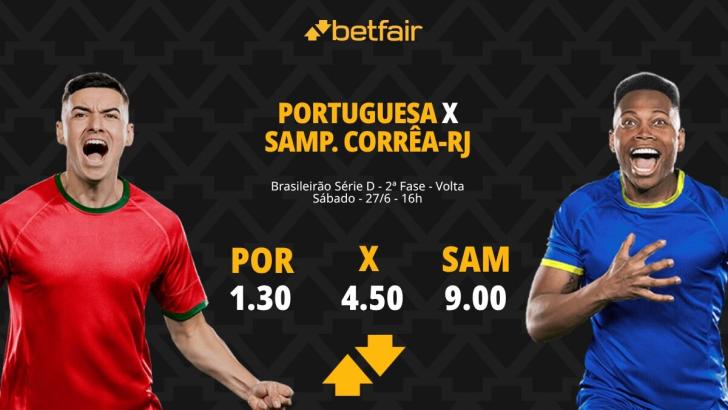 Portuguesa-SP x Sampaio Corrêa-RJ - Série D 2026: Dicas, Palpites, Odds, Escalações, Horário, Onde Assistir
