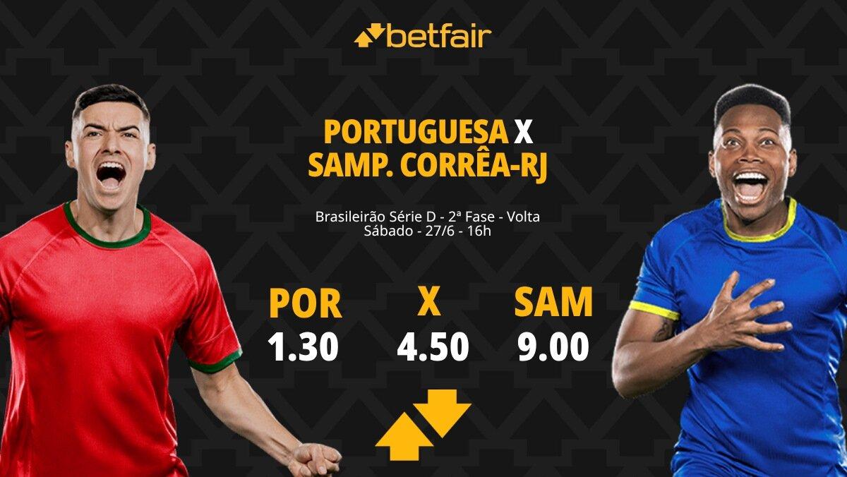 Portuguesa-SP x Sampaio Corrêa-RJ - Série D 2026: Dicas, Palpites, Odds, Escalações, Horário, Onde Assistir