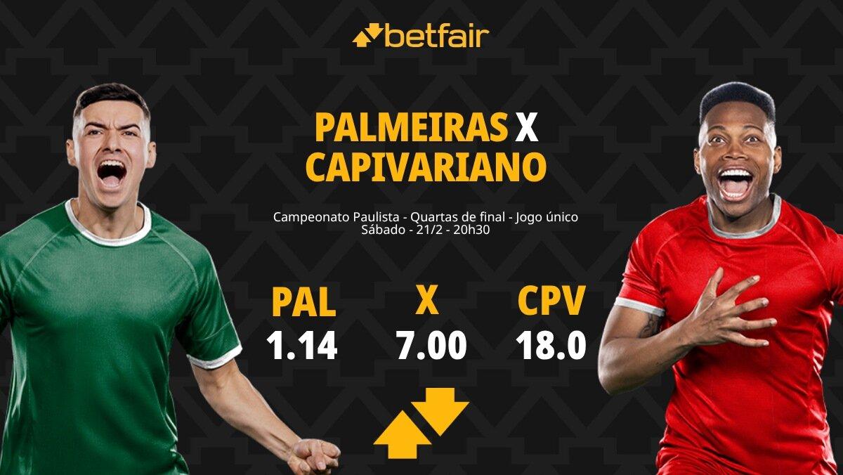 Palmeiras x Capivariano: Palpites, Odds e Onde Assistir - Paulistão 2026