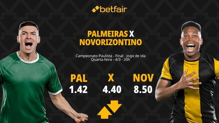 Palmeiras x Novorizontino - Paulistão 2026: Palpites, Odds, Escalações, Horário, Onde Assistir