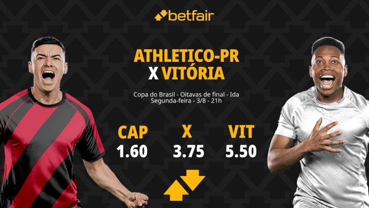 Athletico-PR x Vitória - Copa do Brasil: Notícias, Odds, Estatísticas, Escalações, Horário, Onde Assistir