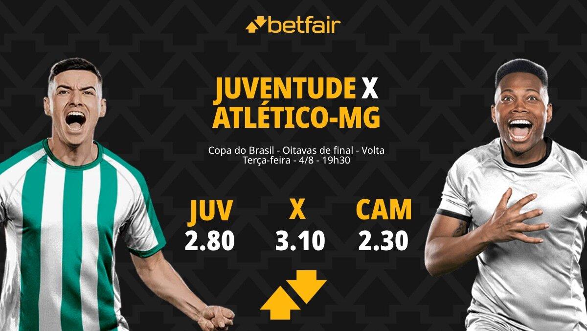 Juventude x Atlético-MG - Copa do Brasil: Notícias, Odds, Estatísticas, Escalações, Horário, Onde Assistir