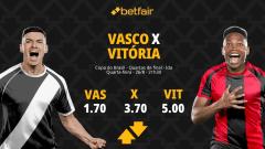 Vasco x Vitória - Copa do Brasil: Notícias, Odds, Estatísticas, Escalações, Horário, Onde Assistir
