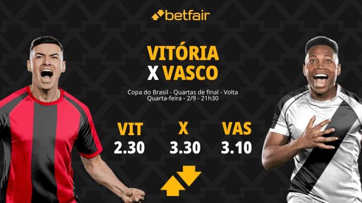 Vitória x Vasco - Copa do Brasil: Notícias, Odds, Estatísticas, Escalações, Horário, Onde Assistir