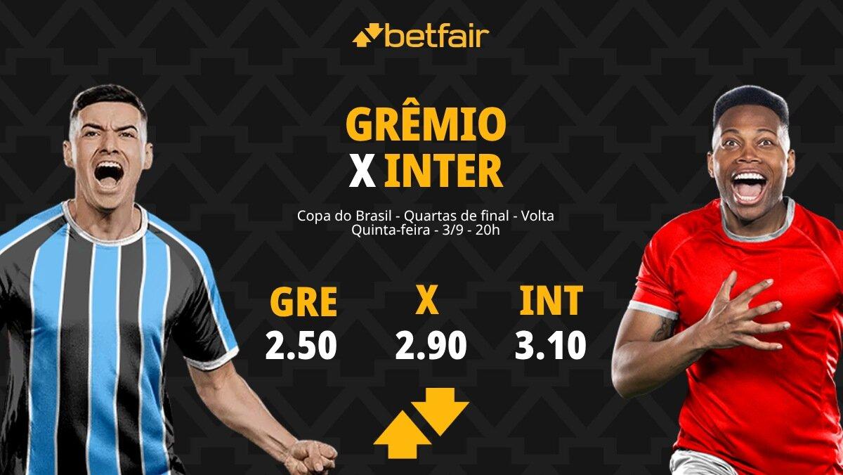 Grêmio x Internacional - Copa do Brasil: Notícias, Odds, Estatísticas, Escalações, Horário, Onde Assistir