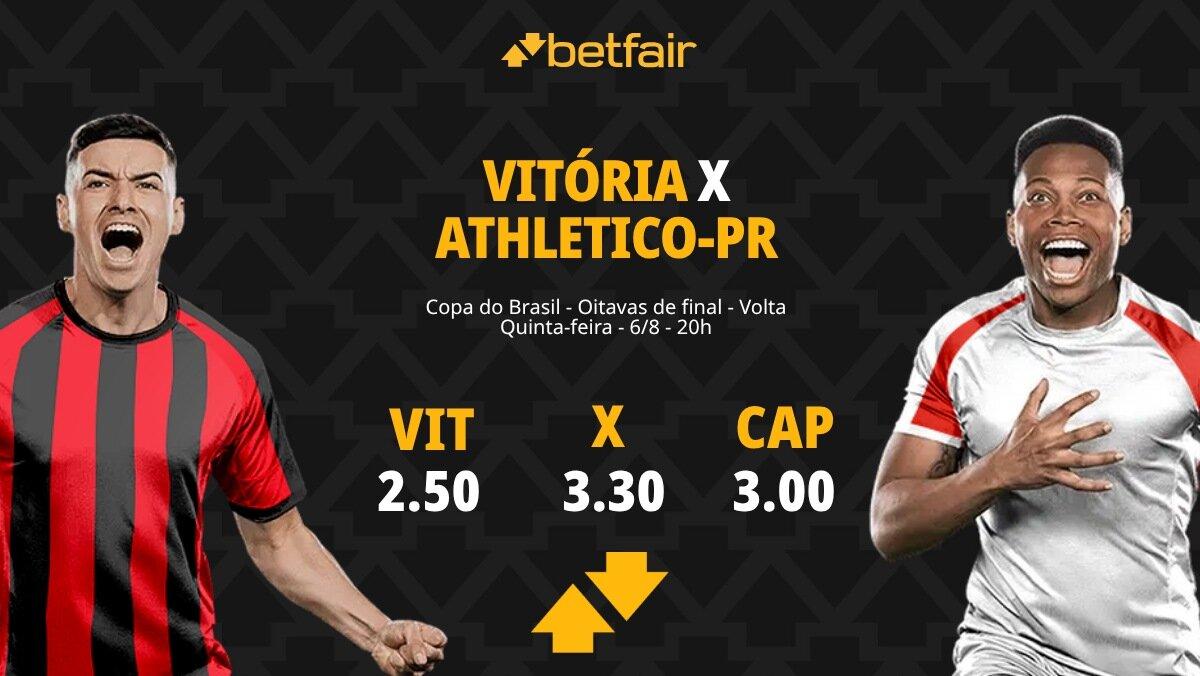 Vitória x Athletico-PR - Copa do Brasil: Notícias, Odds, Estatísticas, Escalações, Horário, Onde Assistir